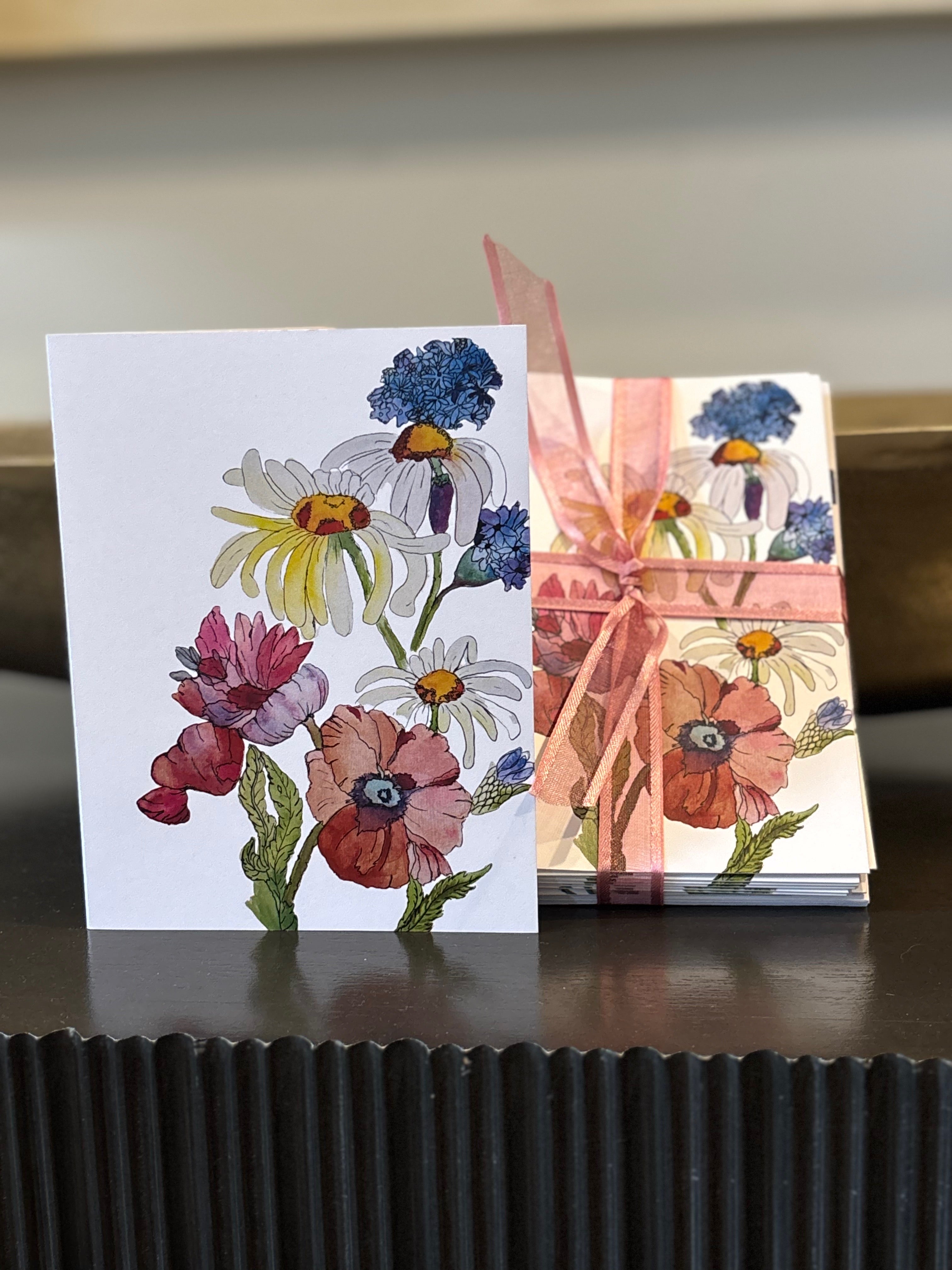 BLOOMING BLOSSOMS - SET OF 10 GREETING CARDS