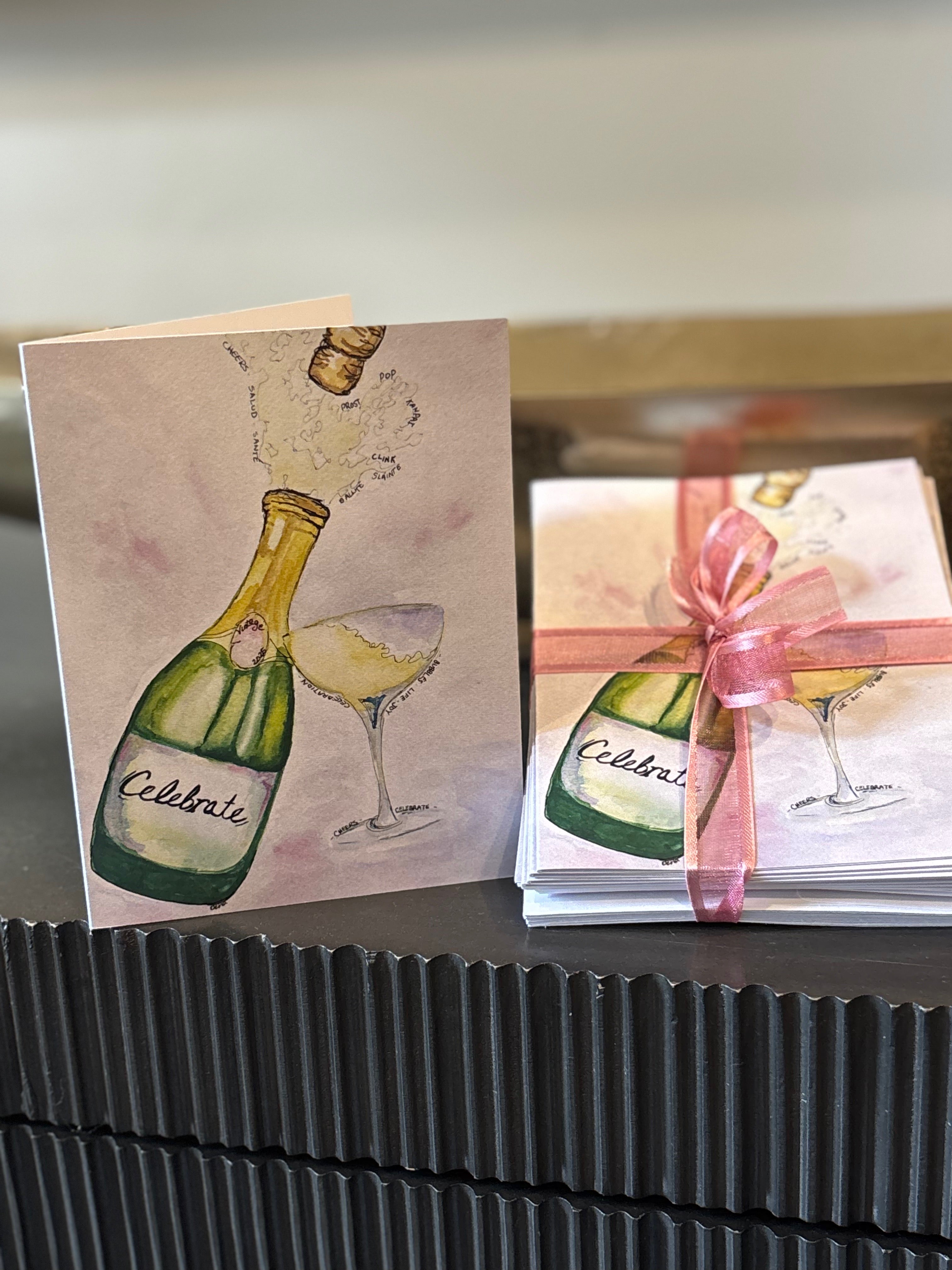 CELEBRATE - SET OF 10 GREETING CARDS