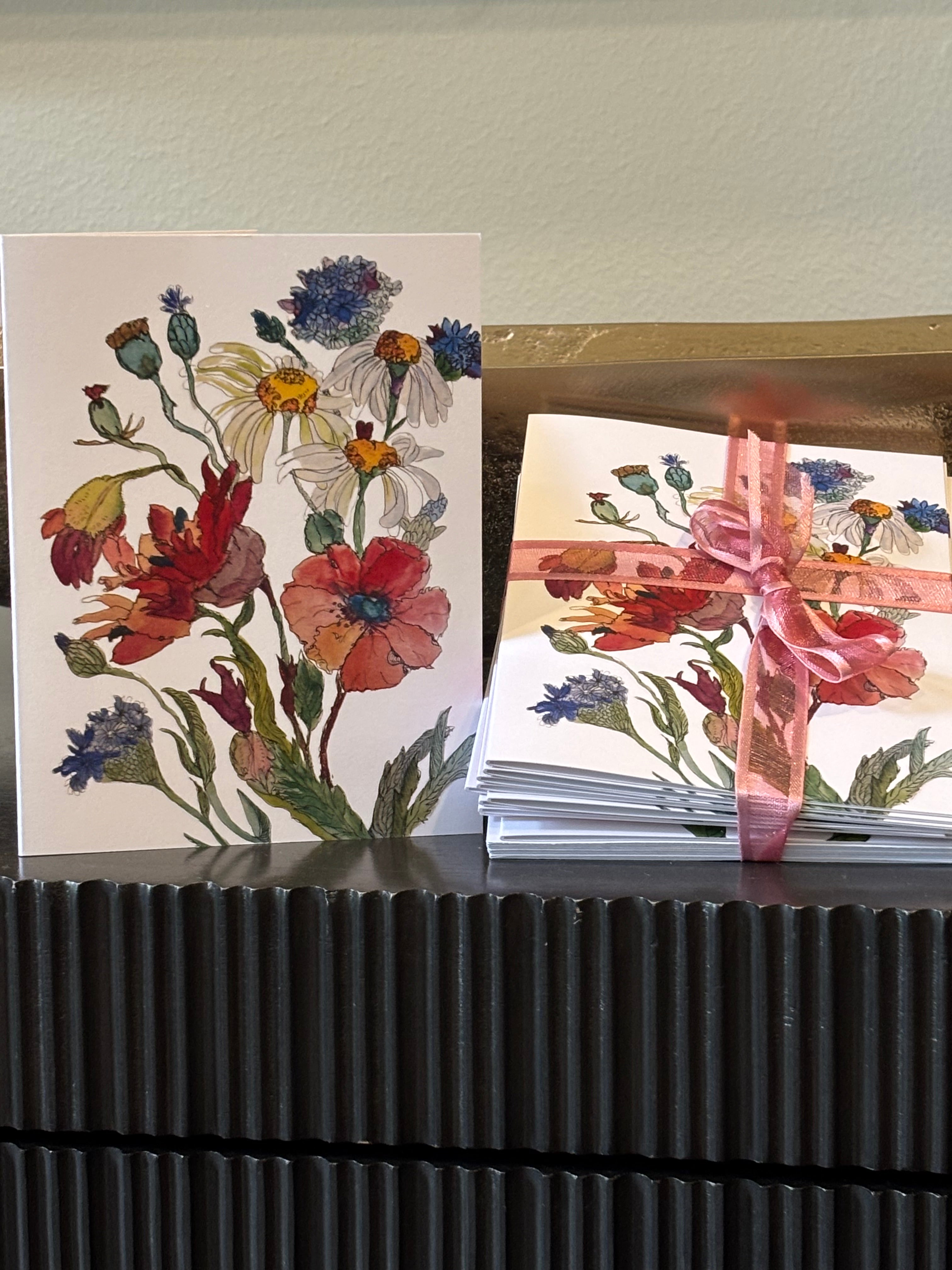 WILDFLOWERS - SET OF 10 GREETING CARDS