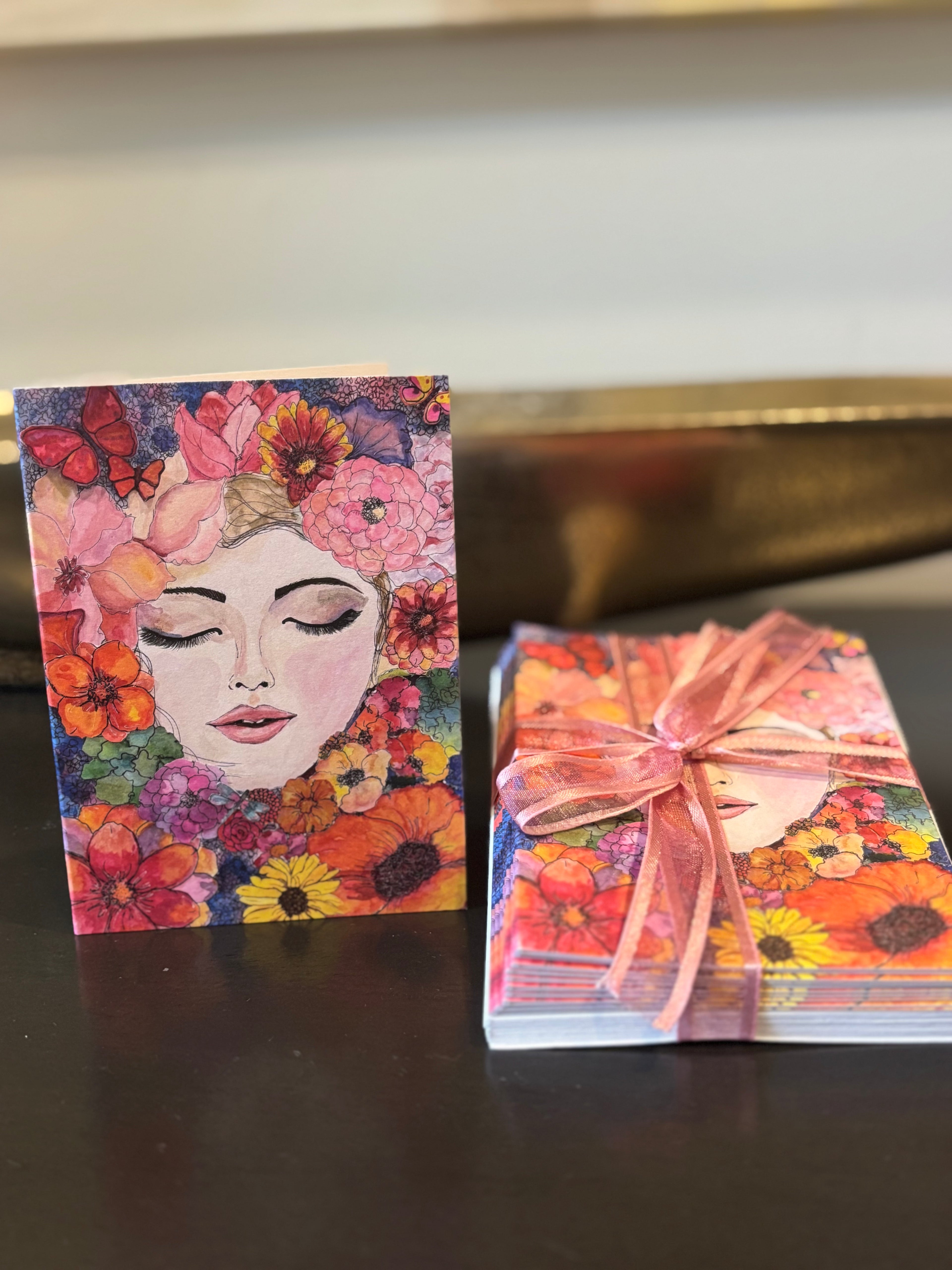 DREAM IN BLOOM- SET OF 10 GREETING CARDS